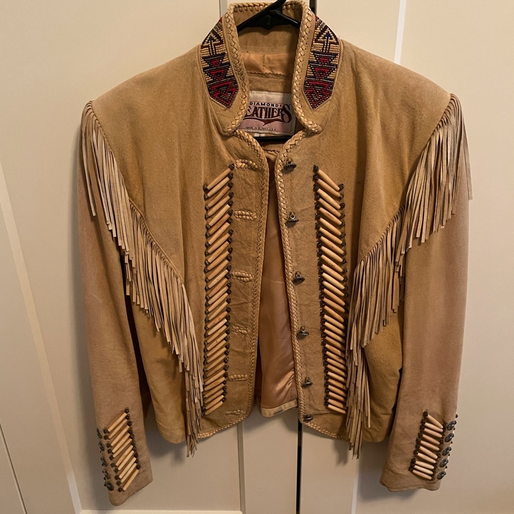 Suede Western Fringe Jacket